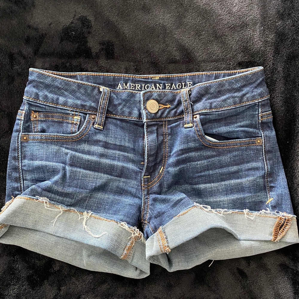 Size 0 denim shorts American eagle